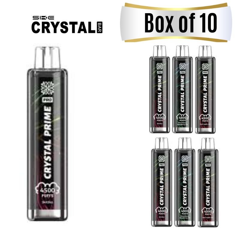 Crystal Prime Pro 4500 Puffs Disposable Vape Box of 10